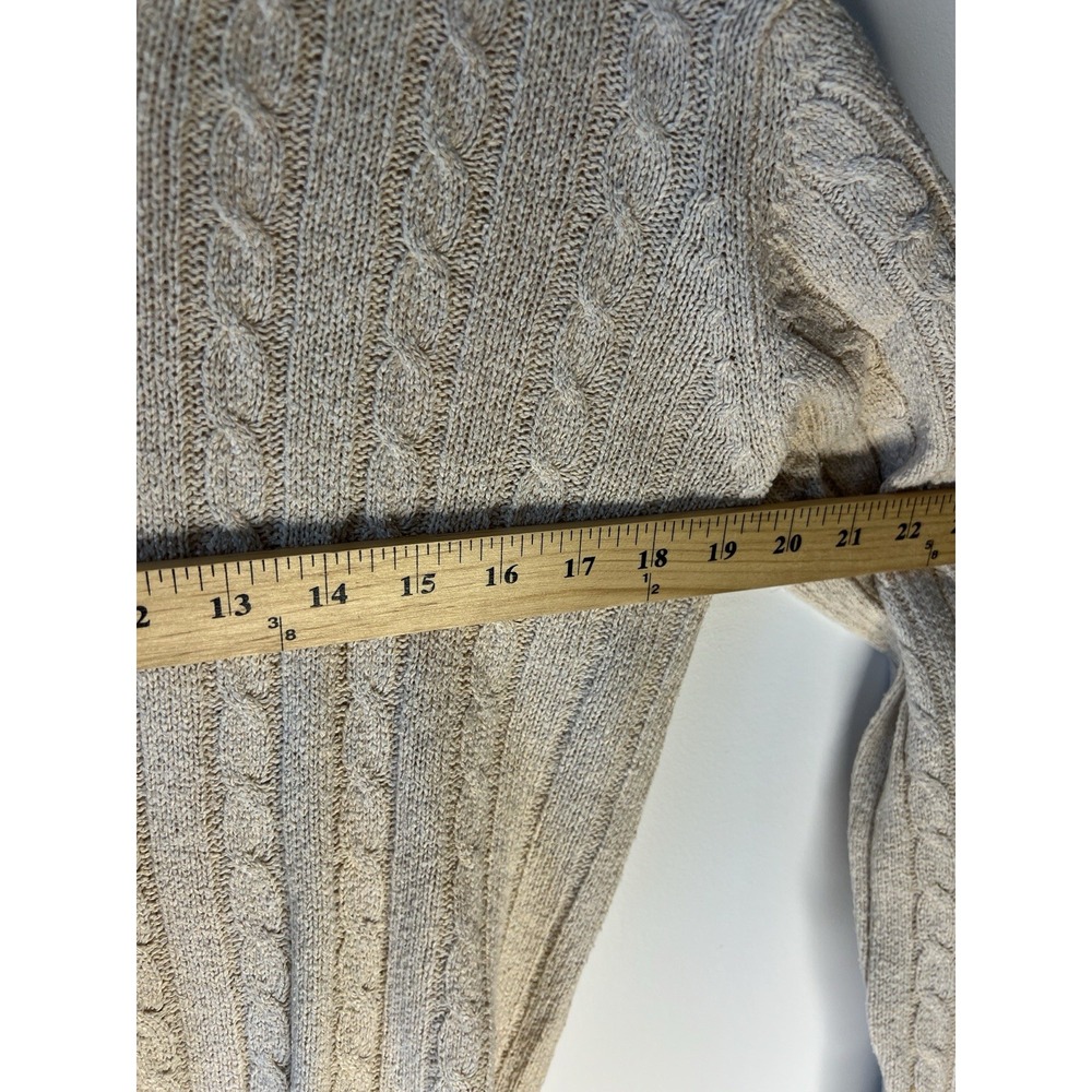 Vtg Damon Men Silk Blend Grandpa Classic Sweater M Pullover Beige Classy Preppy - Picture 9 of 9